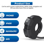 🔋⚡ Cargador para Moto USB + Tipo C (Carga Rápida 30W)