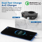 🔋⚡ Cargador para Moto USB + Tipo C (Carga Rápida 30W)